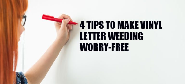 4 Tips to Make Vinyl Letter Weeding Worry-Free