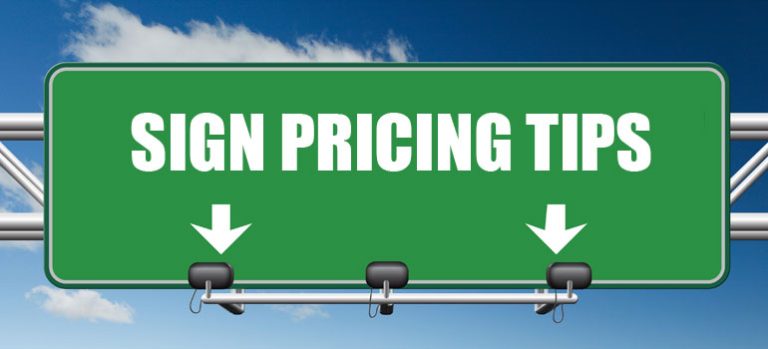 Sign Pricing