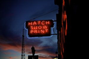 Hatch show prints sign